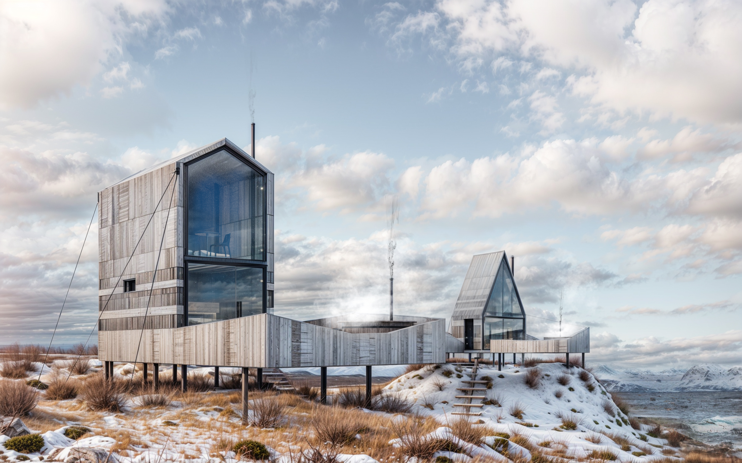 The Cabanas of Teriberka: Creating Unique Facades with AI
